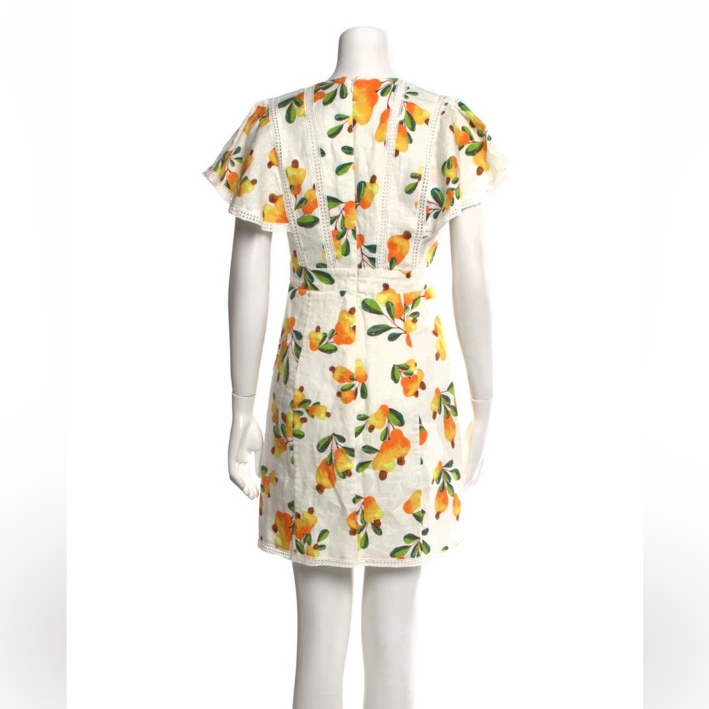 FARM Rio White and Orange Floral Mini Dress - Picture 2 of 8